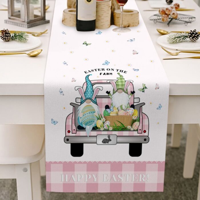 Easter Table Flag Cotton Linen