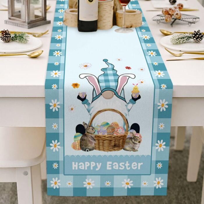 Cotton Linen Easter Table Flag