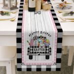 Easter Cotton Table Flag Linen