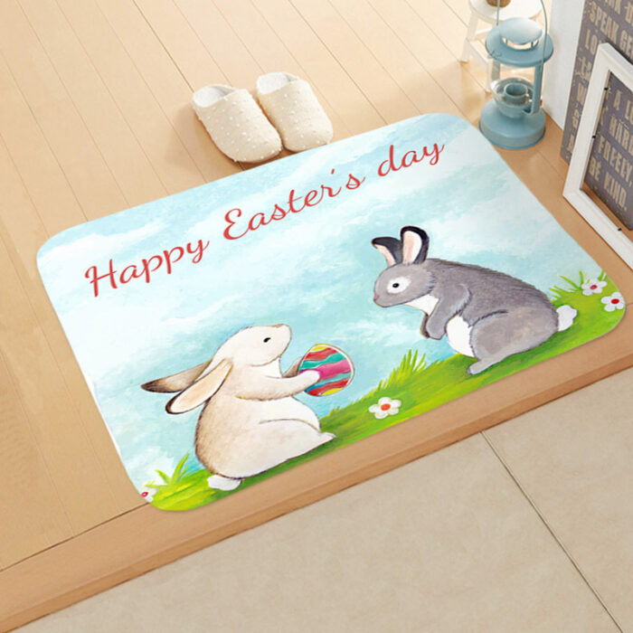 Easter Egg Anti Skid Festive Bathroom Floor Mats