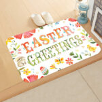 Easter Egg Bathroom Mats Anti Skid Festive