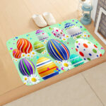 Festive Easter Egg Floor Mats Bathroom