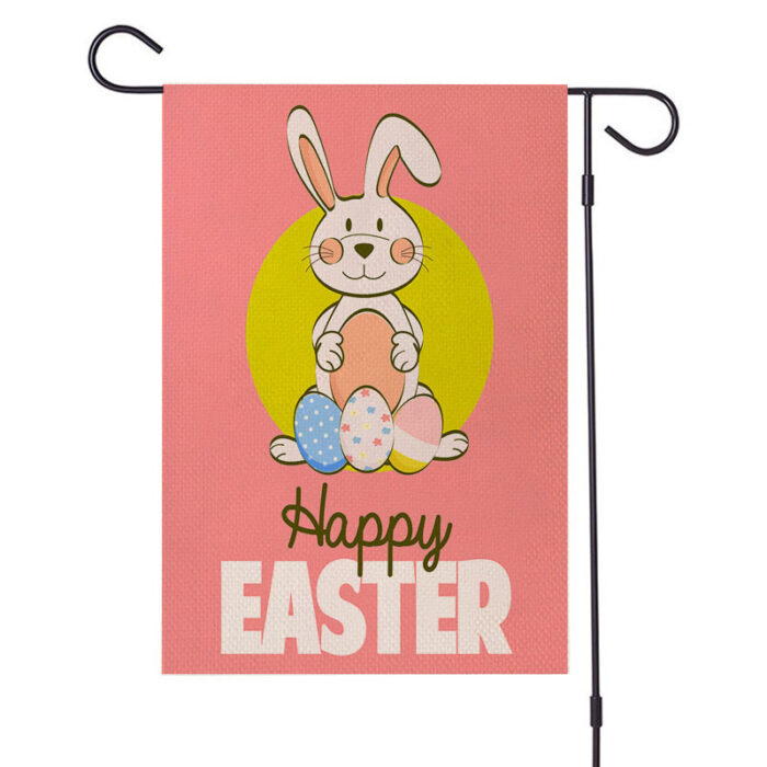 Festive Burlap Garden Flag for Easter
