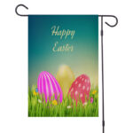 Easter Spring Burlap Garden Flag