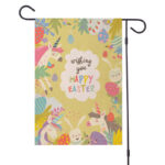 Easter Outdoor Burlap Garden Flag