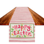 Easter Table Flag Linen Stain Oil Proof Cloth
