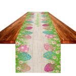 Oil Proof Linen Easter Table Flag Cloth