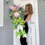 Easter wreath door hanging