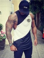 Mens sleeveless gym hoodie
