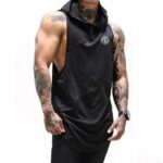 hooded mens tank
