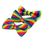 Rainbow Striped Bowties