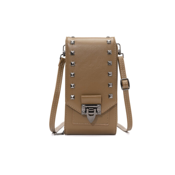 rivet design crossbody bag