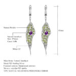 Olivine gemstone earrings