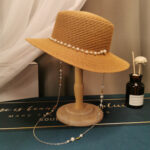 Retro Pearl Chain Hat