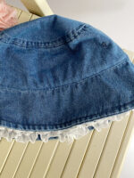 Western lace cowboy hat blue