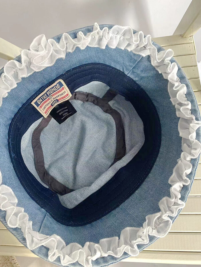 Stylish blue lace cowboy hat