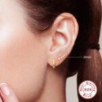 Stone Stud Earrings