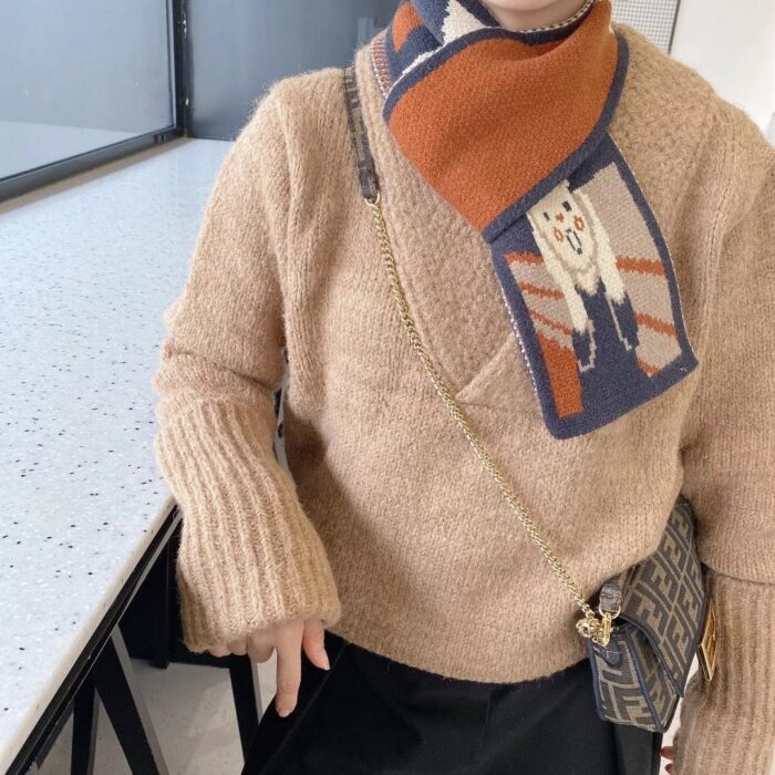 Soft knit scarf