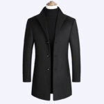 Elegant woolen overcoat