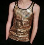 Metallic Clubwear Tank for men