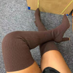 High heel pointed women boots