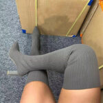 Trendy over knee pointed boots