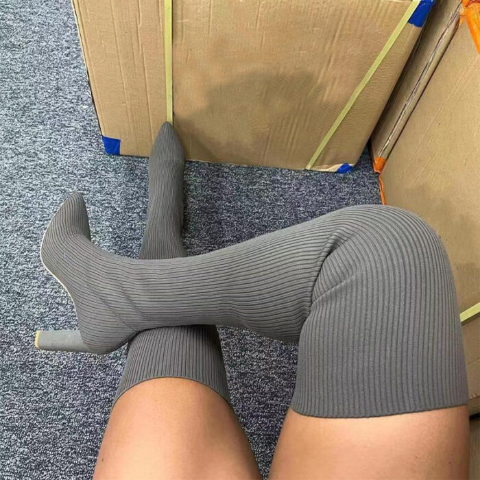 Trendy over knee pointed boots