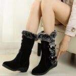 Buy Plush Faux Fur Winter Boots for Women