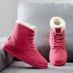 Stylish women’s heeled winter boots