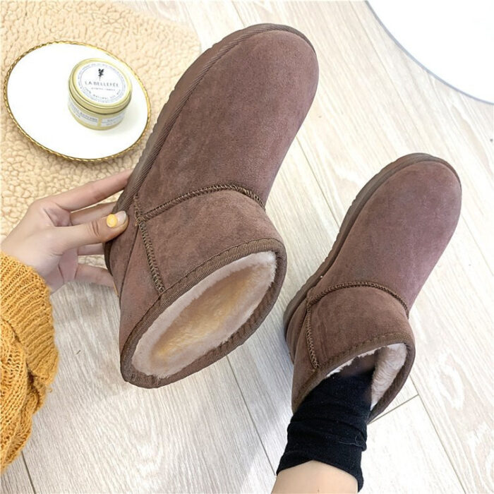 Stylish faux fur winter footwear