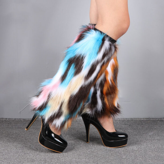 Winter Fluffy Furry Boot Covers for Women