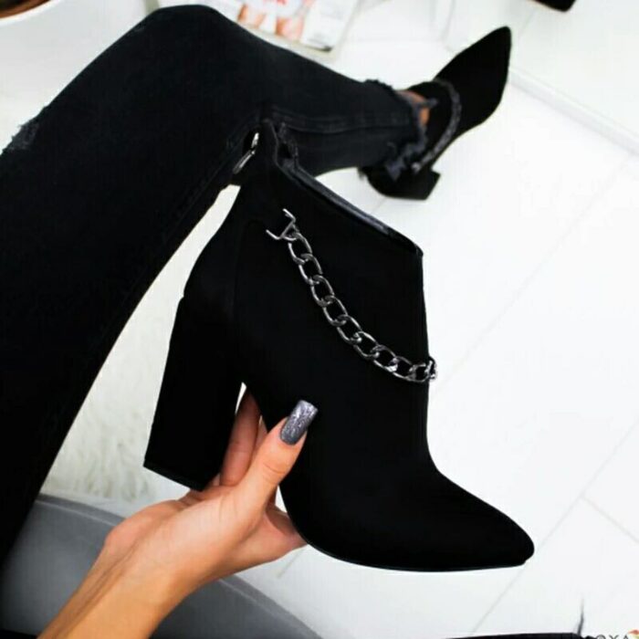 buy Women’s Pointed Toe High Heel Short Boots