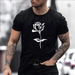 Rose Print Graphic T-Shirt