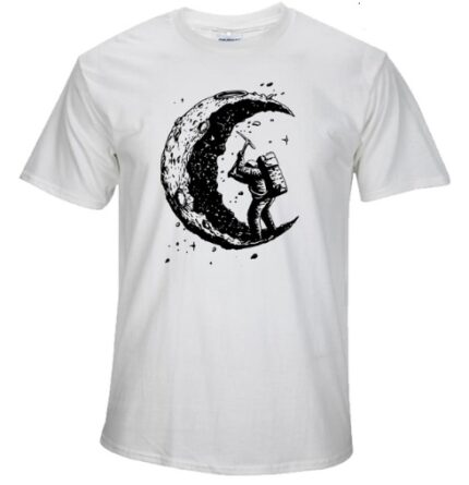 Digging the Moon Graphic T-Shirt