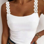 Lace Stitching Vest