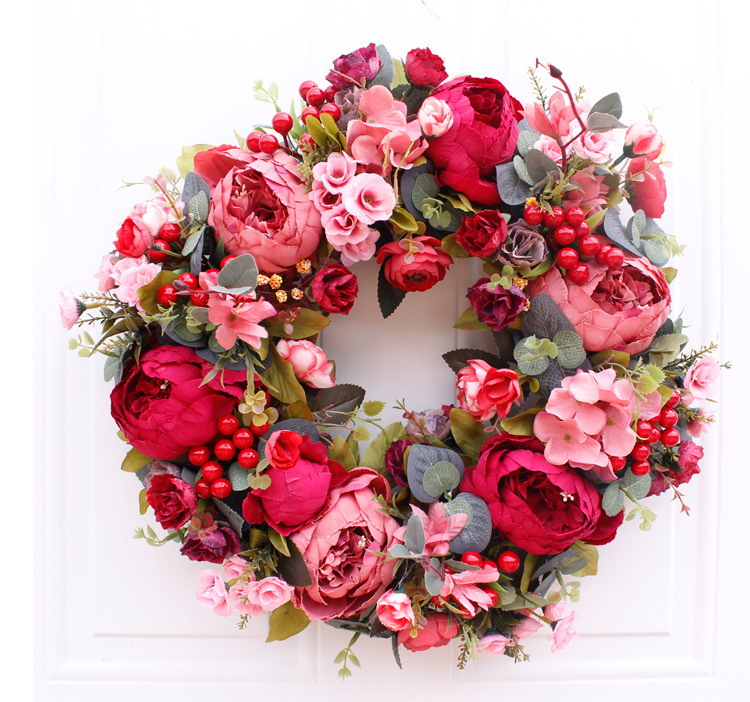 Peony Wreath